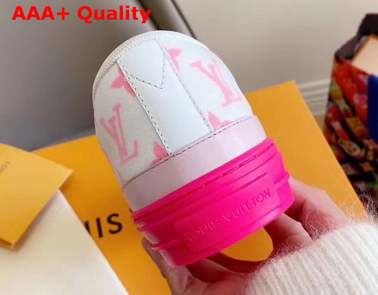 Louis Vuitton Stellar Sneaker Rose Pop Pink Monogram Print Textile 1A65TM Replica