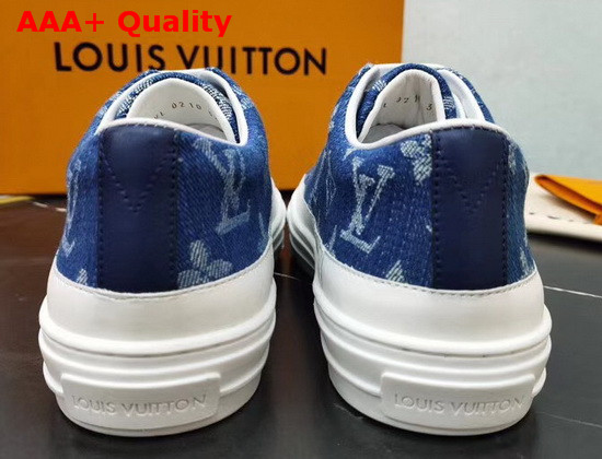 Louis Vuitton Stellar Sneaker in Blue Monogram Denim 1A4WTT Replica