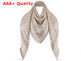 Louis Vuitton Studdy Denim Monogram Shawl Beige M73699 Replica