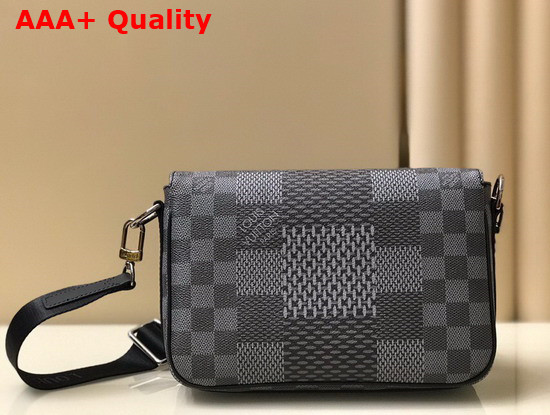 Louis Vuitton Studio Messenger Gray Damier Graphite 3D Coated Canvas N50013 Replica