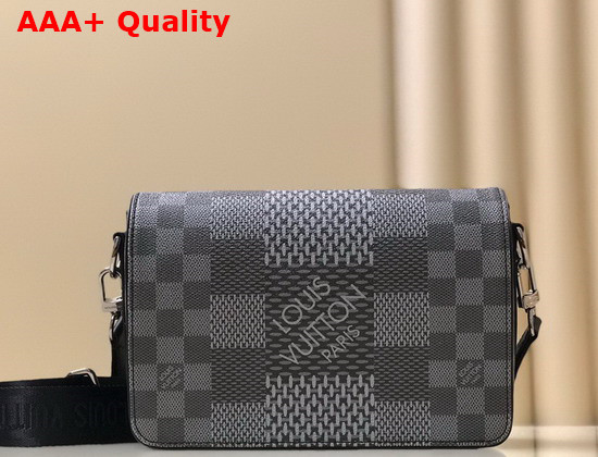 Louis Vuitton Studio Messenger Gray Damier Graphite 3D Coated Canvas N50013 Replica