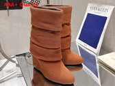 Louis Vuitton Summer Mid Wedge Boot in Brown Knit 1AISFI Replica