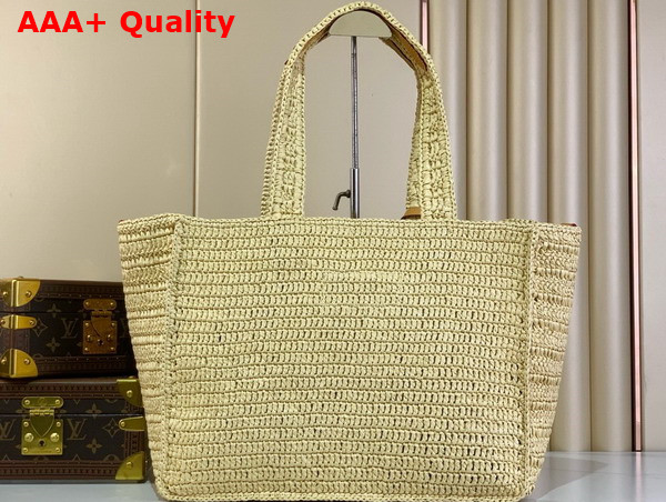 Louis Vuitton Summer Shopper Tote MM Natural Beige Natural Raffia M14458 Replica