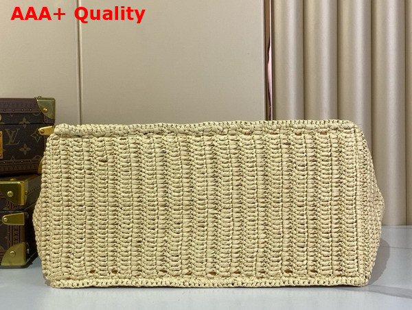 Louis Vuitton Summer Shopper Tote MM Natural Beige Natural Raffia M14458 Replica