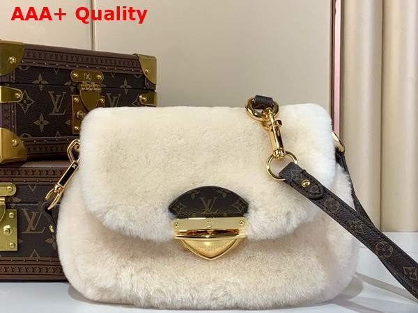 Louis Vuitton Sunset Bag in Cream Shearling M12097 Replica