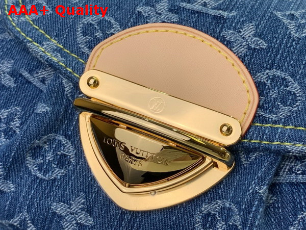 Louis Vuitton Sunset Handbag in Denim Blue Monogram Denim M46829 Replica