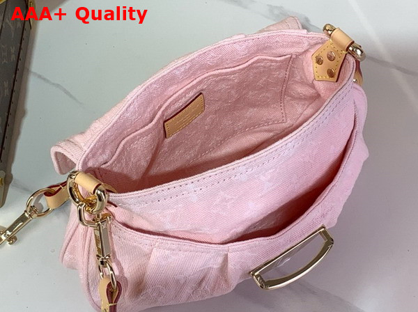 Louis Vuitton Sunset Handbag in Washed Pink Monogram Denim M13347 Replica