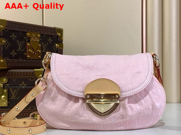 Louis Vuitton Sunset Handbag in Washed Pink Monogram Denim M13347 Replica