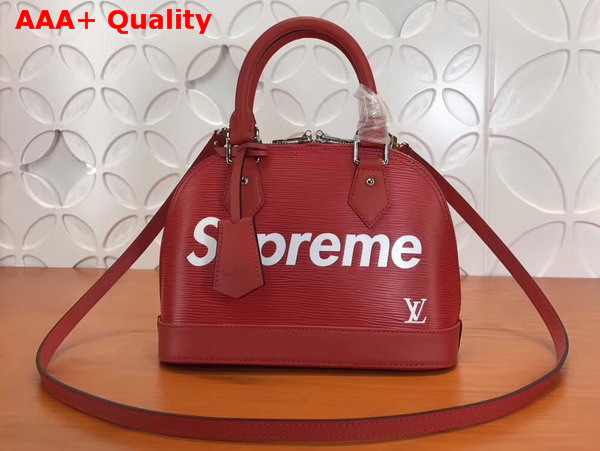 Louis Vuitton Supreme Alma BB Red Epi Leather Replica