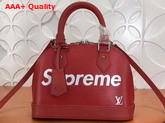 Louis Vuitton Supreme Alma BB Red Epi Leather Replica