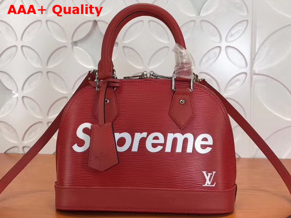 Louis Vuitton Supreme Alma BB Red Epi Leather Replica
