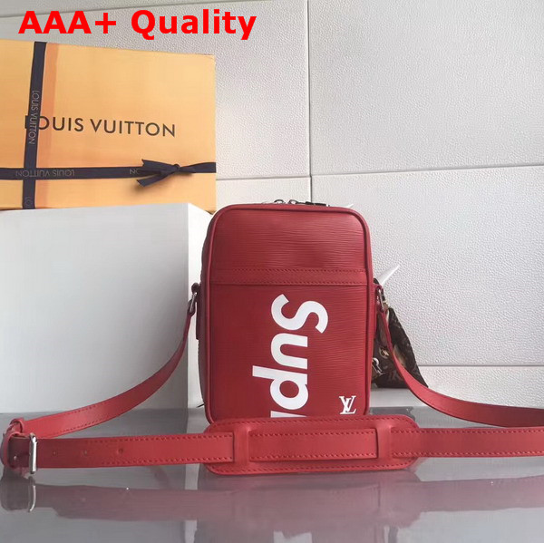 Louis Vuitton Supreme Messenger Red Epi Leather Replica