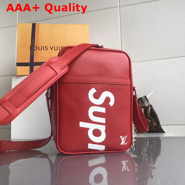Louis Vuitton Supreme Messenger Red Epi Leather Replica
