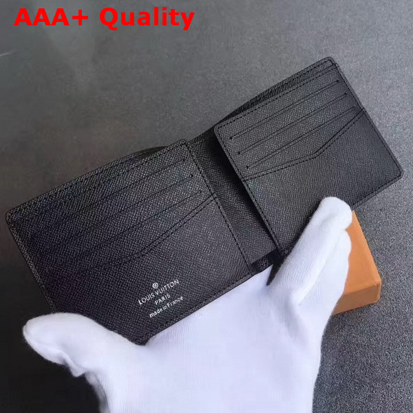 Louis Vuitton Supreme Slender Wallet in Black Epi Leather Replica