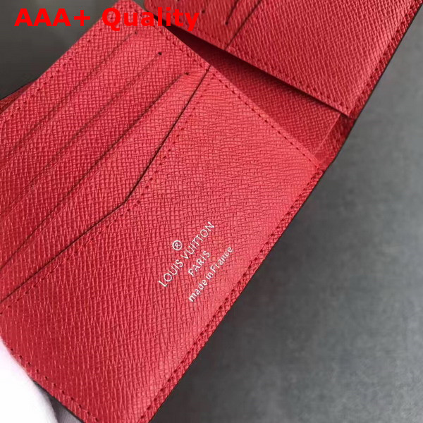 Louis Vuitton Supreme Slender Wallet in Red Epi Leather Replica