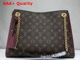 Louis Vuitton Surene MM Monogram Coated Canvas with Purple Grained Calf Leather Replica