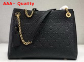 Louis Vuitton Surene MM Monogram Empreinte Leather Black M43758 Replica