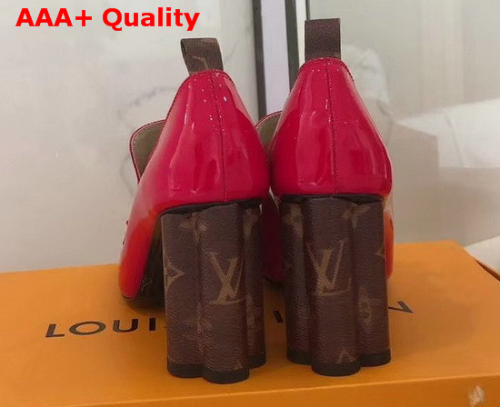 Louis Vuitton Swift Loafer Red Glazed Calf Leather Replica