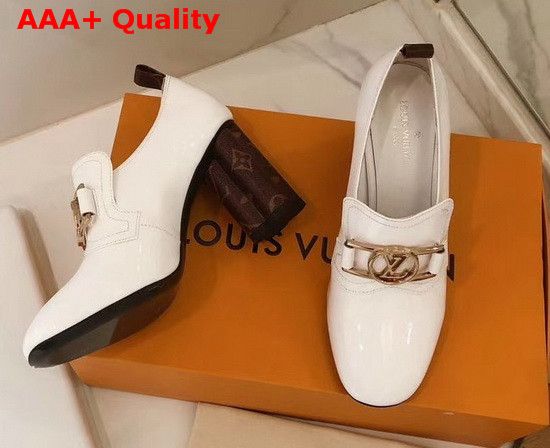 Louis Vuitton Swift Loafer White Glazed Calf Leather Replica