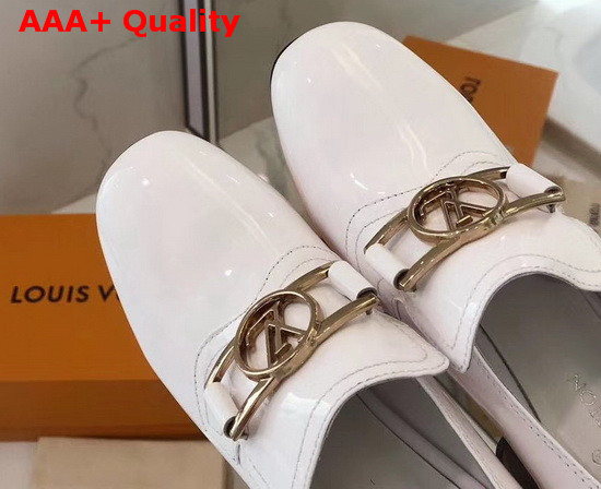 Louis Vuitton Swift Loafer White Glazed Calf Leather Replica
