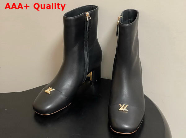 Louis Vuitton Swing Ankle Boot in Black Lambskin 1AICZD Replica
