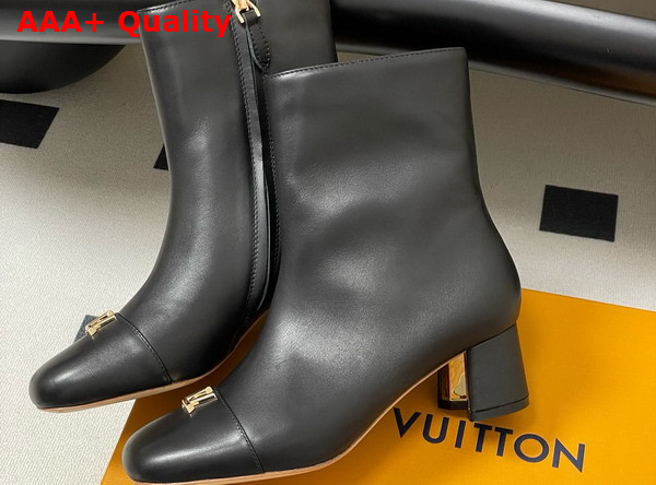 Louis Vuitton Swing Ankle Boot in Black Lambskin 1AICZD Replica