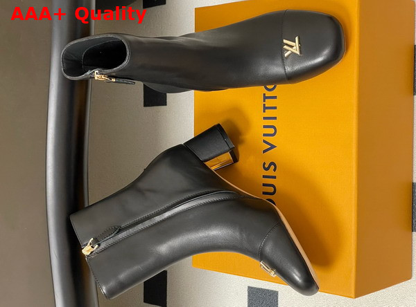 Louis Vuitton Swing Ankle Boot in Black Lambskin 1AICZD Replica