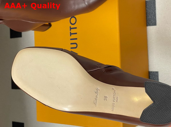 Louis Vuitton Swing Ankle Boot in Bordeaux Lambskin Replica