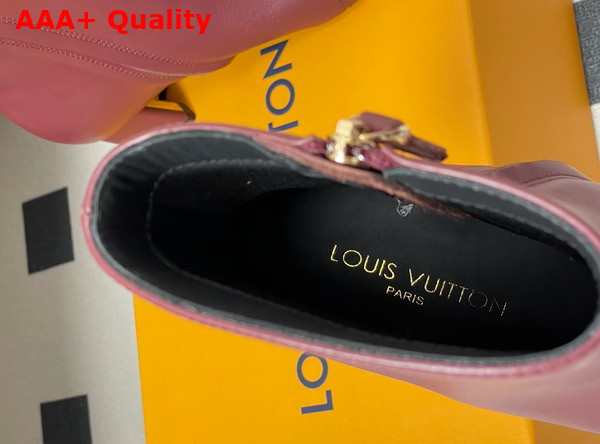 Louis Vuitton Swing Ankle Boot in Burgundy Lambskin Replica