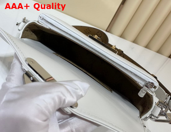 Louis Vuitton Swing Handbag in White Calfskin Leather M20395 Replica