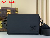 Louis Vuitton Takeoff Messenger PM Bag in Noir Cowhide Leather M24769 Replica