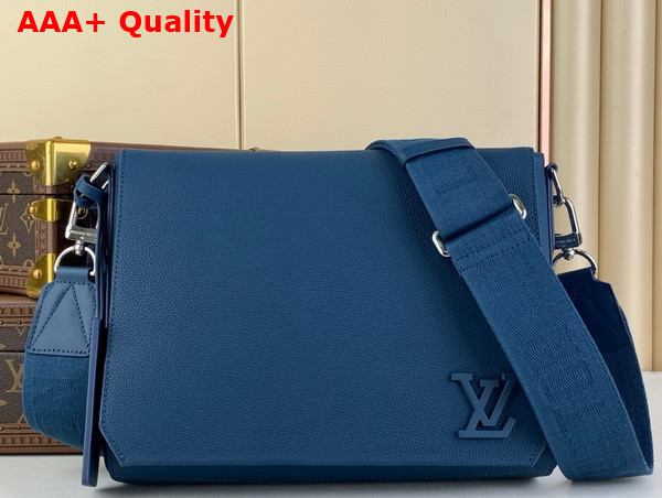 Louis Vuitton Takeoff Messenger in Atlantic Blue Cowhide Leather M23709 Replica