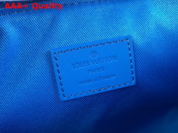 Louis Vuitton Takeoff Pouch in Bright Blue Aerogram Leather M82270 Replica