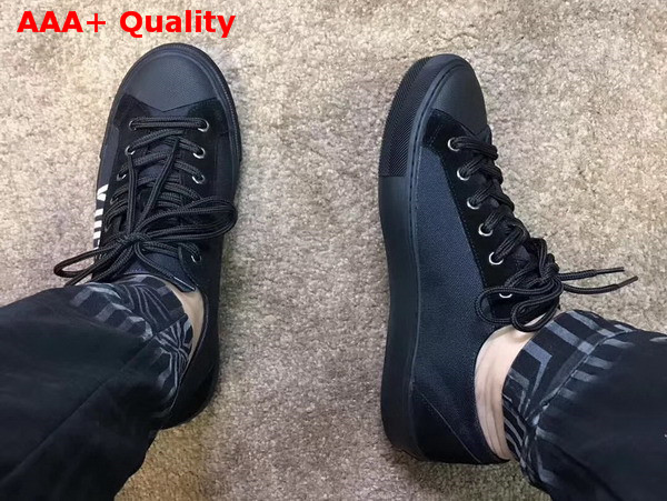 Louis Vuitton Tattoo Sneaker Black Cotton Canvas Replica