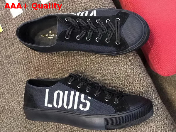 Louis Vuitton Tattoo Sneaker Black Cotton Canvas Replica