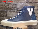 Louis Vuitton Tattoo Sneaker Boot Bleu Grained Calf Leather 1A37SZ Replica