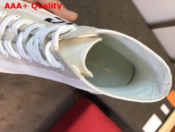 Louis Vuitton Tattoo Sneaker Boot Creme Cotton Canvas 1A3771 Replica