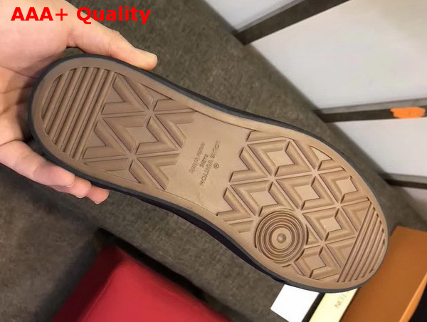 Louis Vuitton Tattoo Sneaker Boot in Black Cotton Canvas Replica