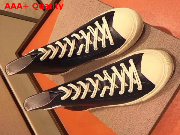 Louis Vuitton Tattoo Sneaker Boot in Black Grained Calf Leather Replica