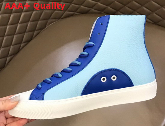 Louis Vuitton Tattoo Sneaker Boot in Blue Grained Calf Leather 1A8XW6 Replica