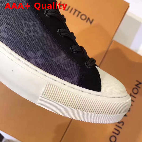 Louis Vuitton Tattoo Sneaker Boot in Monogram Cotton Canvas 1A3795 Noir Replica