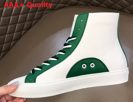 Louis Vuitton Tattoo Sneaker Boot in White Grained Calf Leather 1A8XWS Replica