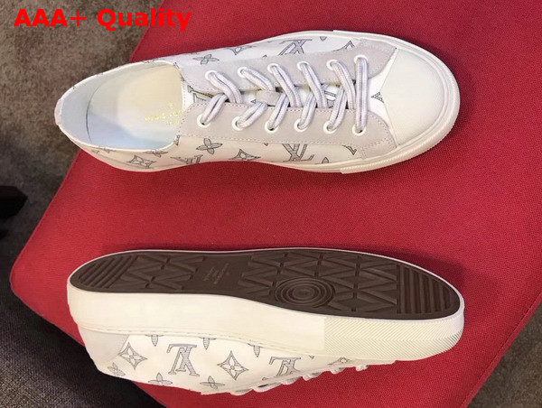 Louis Vuitton Tattoo Sneaker in Cream Monogram Cotton Canvas Replica