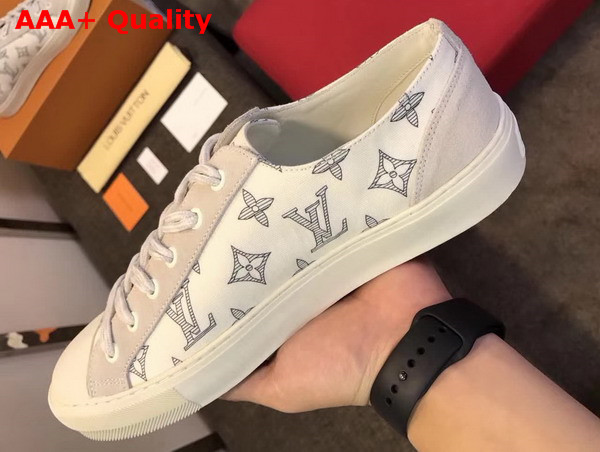 Louis Vuitton Tattoo Sneaker in Cream Monogram Cotton Canvas Replica