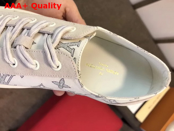 Louis Vuitton Tattoo Sneaker in Cream Monogram Cotton Canvas Replica