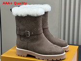 Louis Vuitton Territory Ankle Boot in Brown Nubuck Calf Leather 1AIU59 Replica