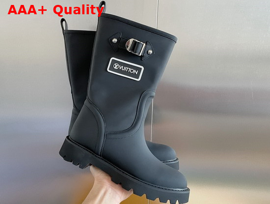 Louis Vuitton Territory Flat Half Boot Noir 1A9H8L Replica