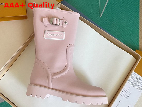 Louis Vuitton Territory Flat Half Boot Rose 1A9HA9 Replica