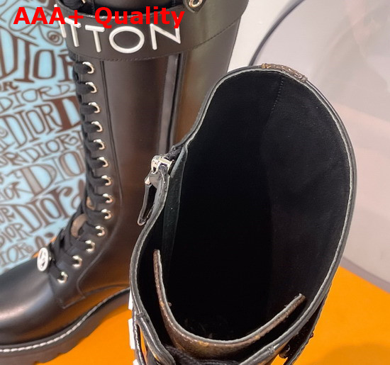 Louis Vuitton Territory Flat High Ranger Black Calf Leather 1A9H1M Replica