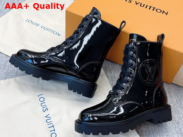 Louis Vuitton Territory Flat Ranger Black Patent Calf Leather 1AABC8 Replica